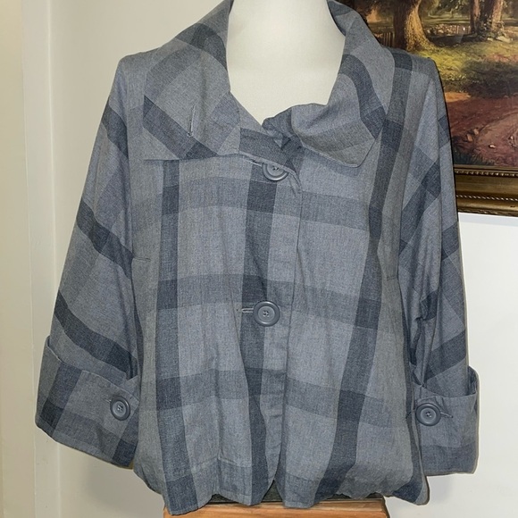 a.n.a A New Approach button down 3/4 sleeve jacket.  Size XL.  100% Cotton - Picture 1 of 12